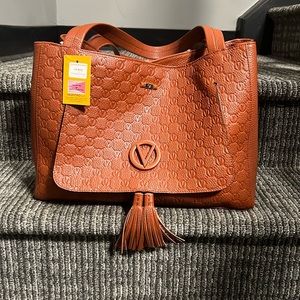 VALENTINO BY MARIO VALENTINO
Ollie Monogram Leather Tote NEW